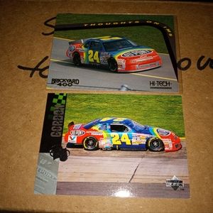 2 vintage Jeff Gordon cards.